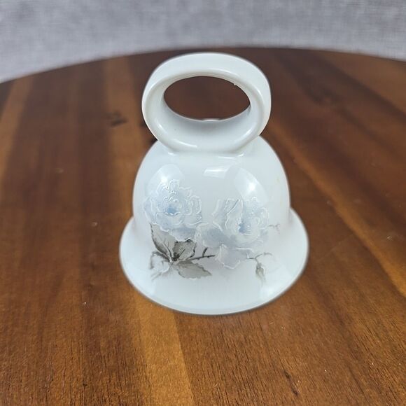 schmidt Other - Vintage Schmidt Hand Painted Dinner Bell porcelian Gray Roses